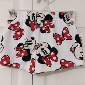 Disney Minnie Mouse Red and White Kids Shorts